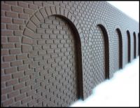round arches H0, straight, sandstone-red