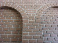 round arches H0, straight, sandstone-red