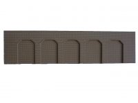 trapezoidal arches H0, straight, sandstone-red