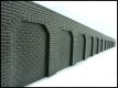 trapezoidal arches, H0, high left, dark grey